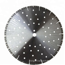400mm 16" inch 25.4mm laser welded diamond saw blade for wet cutting Beton Concrete with cooling holes